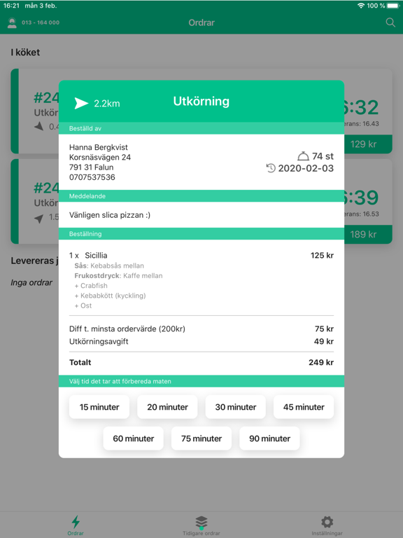 Screenshot #4 pour Hovmästaren-Admin