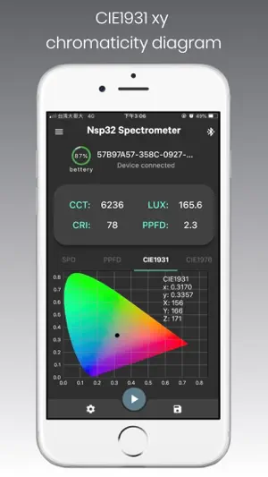 NSP32 nanoLambda Spectrometer screenshot 2