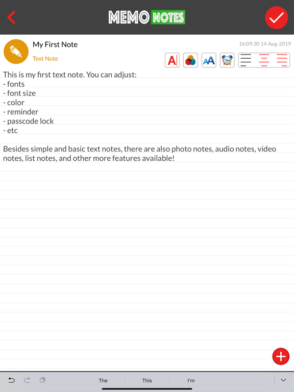 Screenshot #5 pour Memo Notes (Password+Pictures)