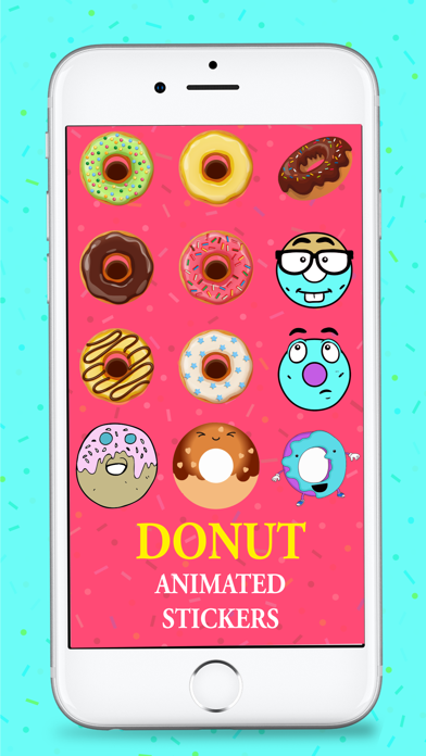 Screenshot #2 pour Animated Hipster Donut Sticker