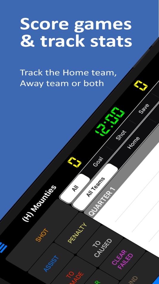 Lacrosse Scorebook + Stats - 1.1.3 - (iOS)