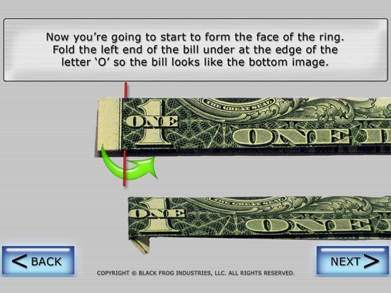 Screenshot #5 for Dollar Ring Origami