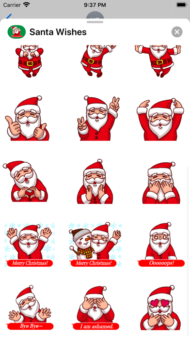 Santa Wishes Animated Stickers screenshot 2