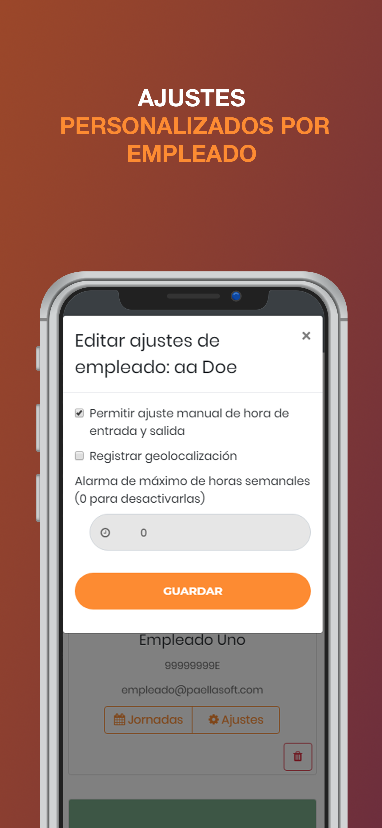 Registro Jornada Laboral