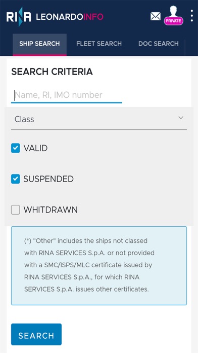 RINA LeonardoInfo Screenshot