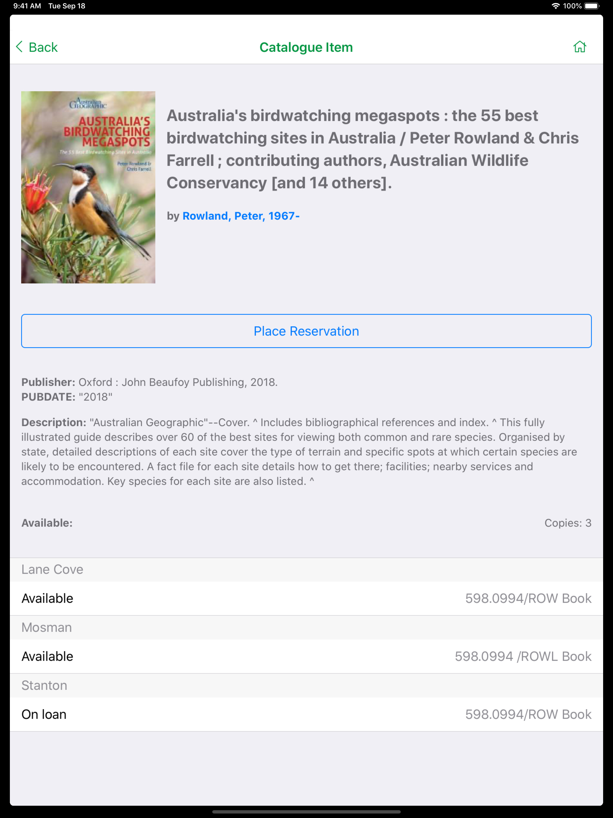 Lane Cove Libraries