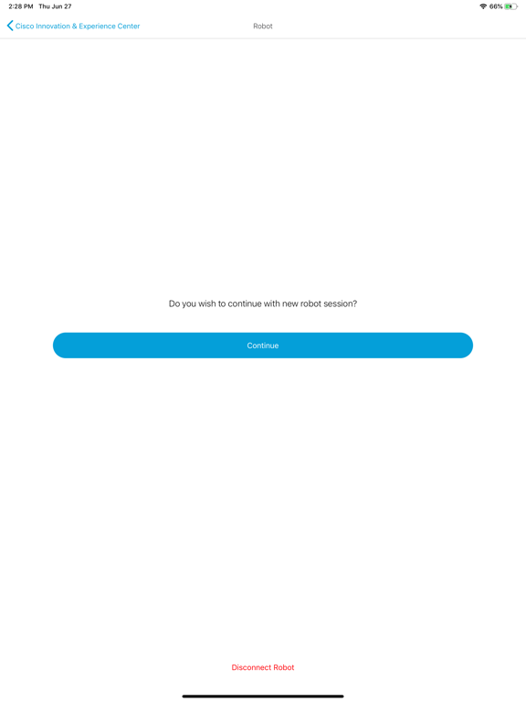 Cisco Innovation Center iPad screenshot