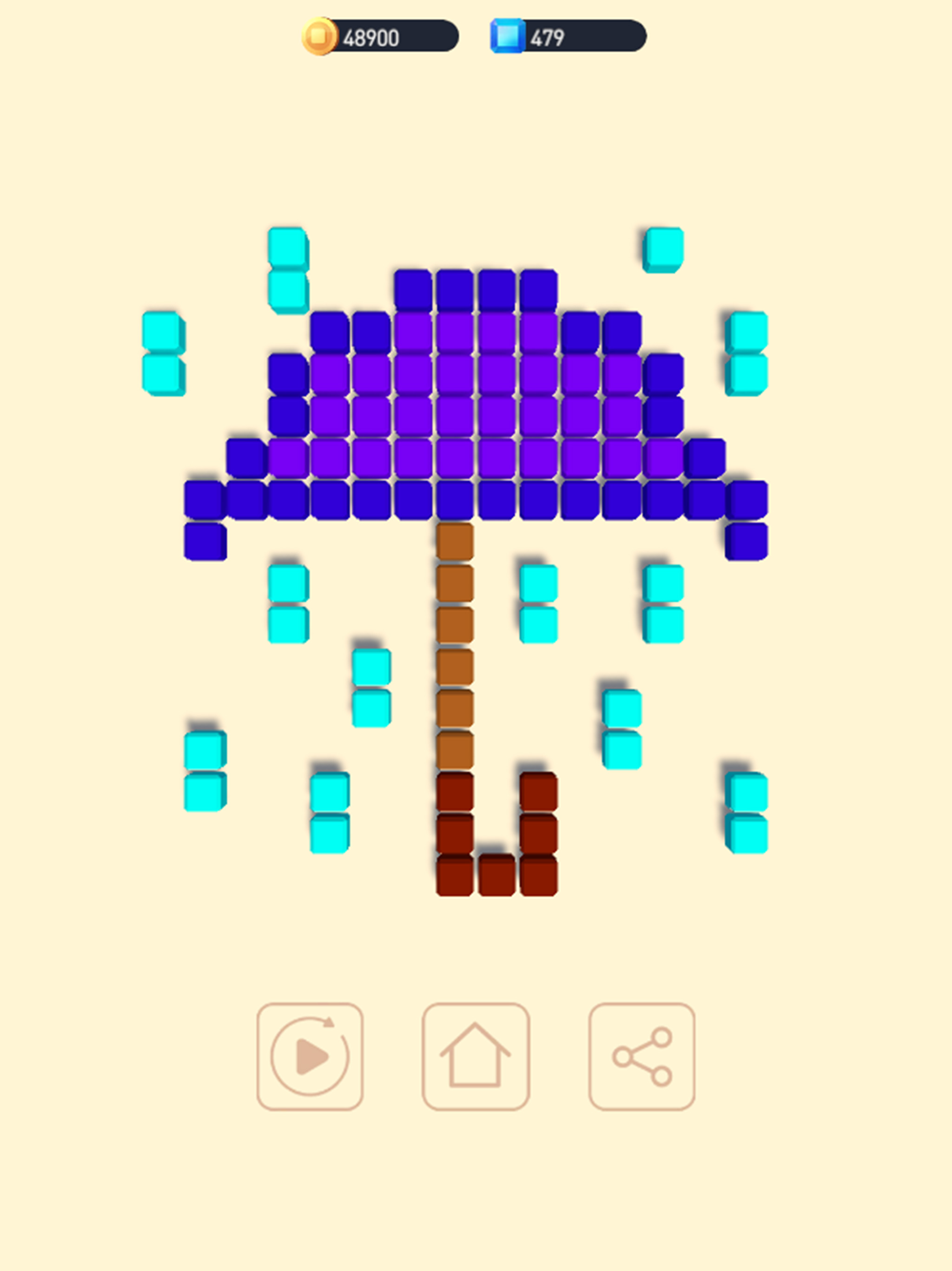 Cubes art - unique puzzle screenshot 9