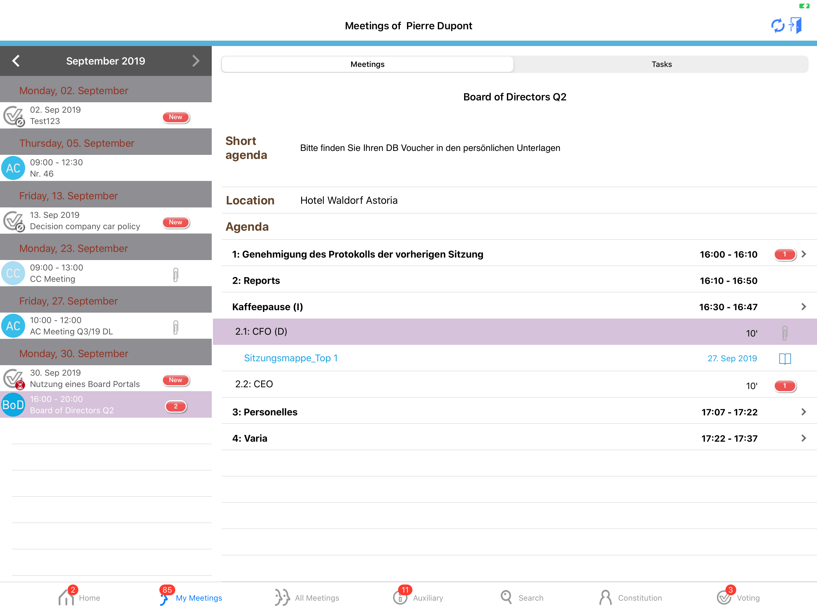 twelve mobile - Board Room screenshot 7
