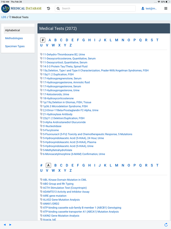 Laboratory Decision System iPad screenshot 4 - Medical app