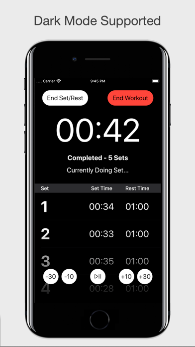 Screenshot #2 pour Gym Timer - Track Rests & Sets