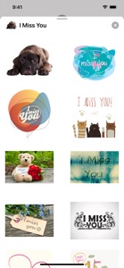 I Miss You Stickers screenshot #1 for iPhone