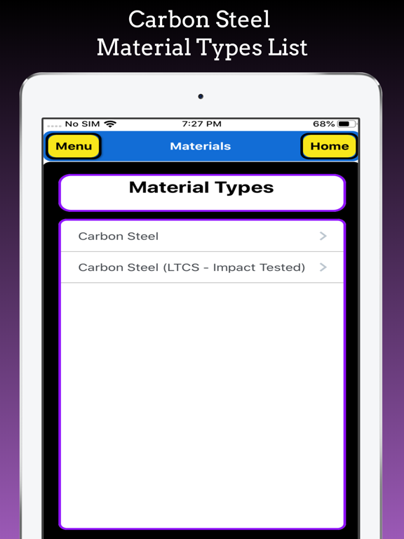 Screenshot #5 pour ASME Materials and Electrodes