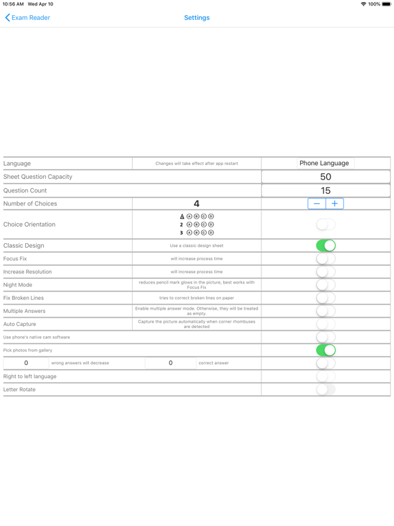 Screenshot #5 pour Exam Reader-Optical Test Grade