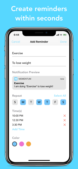 Momentum - Habit Reminders(圖3)-速報App