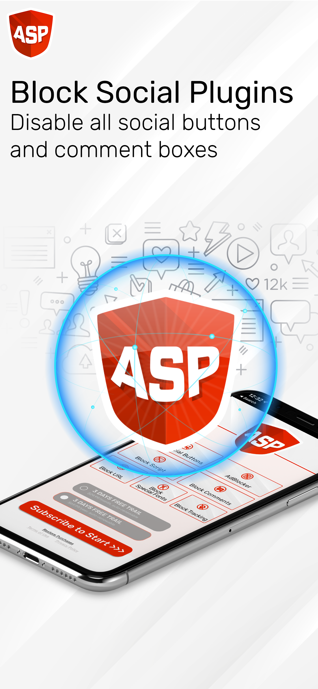 ASP-Adblock Security & Privacy screenshot 3