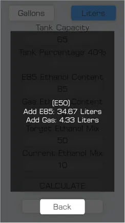 E85 Mix Ethanol Calculator iPhone image 4