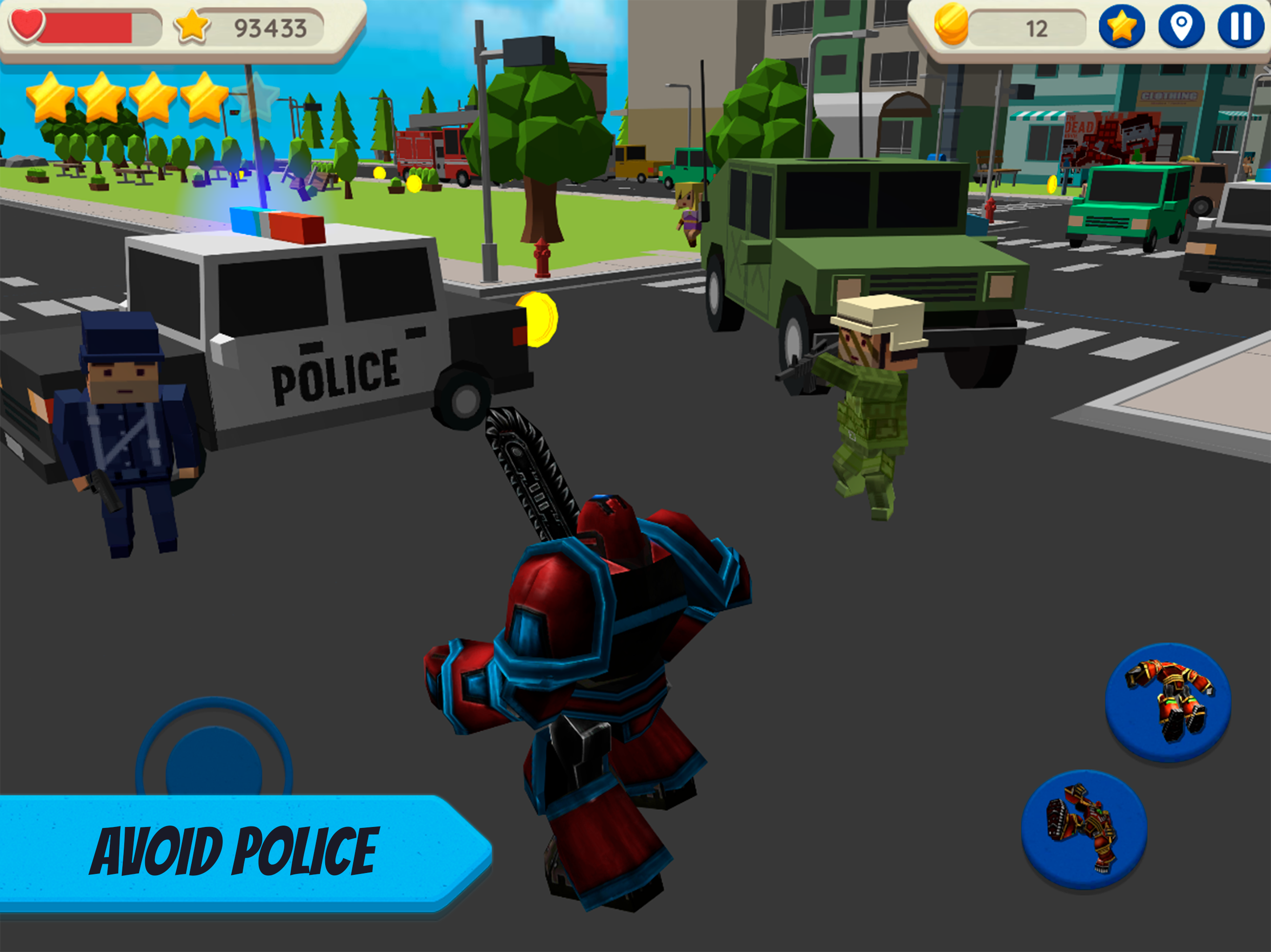 Robot Hero: City Simulator 3D screenshot 8