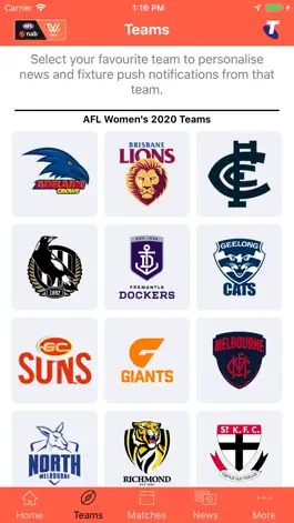 Game screenshot AFLW Official App hack