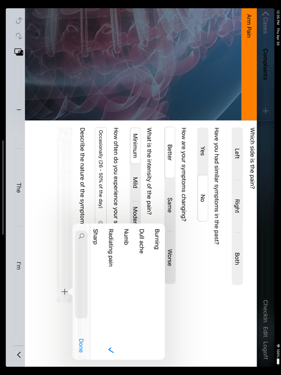 Chiro8000 Patient Kiosk app screenshot 2