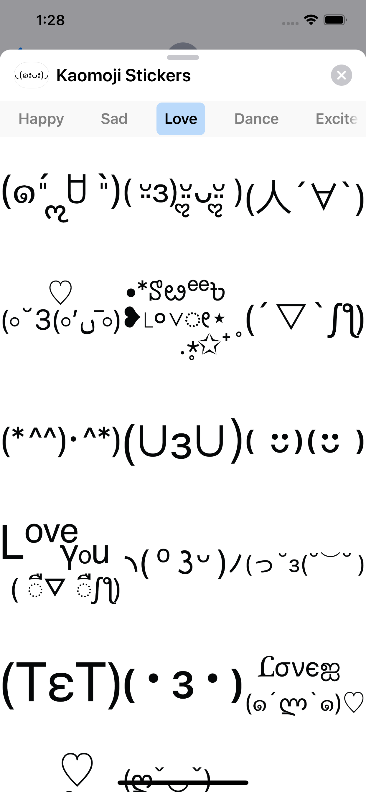 Kaomoji Stickers