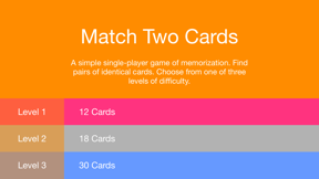 Match Two Cards screenshot