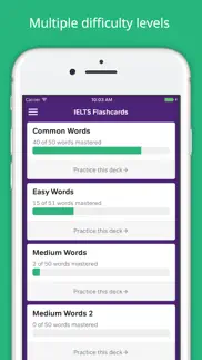 vocabulary flashcards - ielts iphone screenshot 3