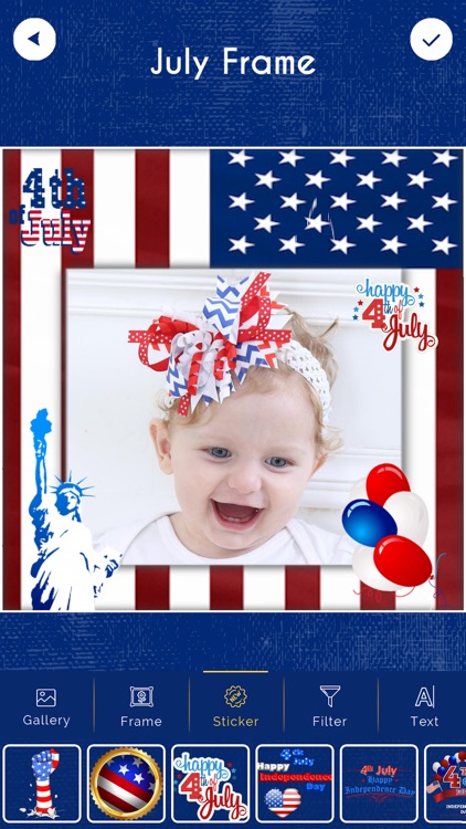 4th of July Photo Frames - USA