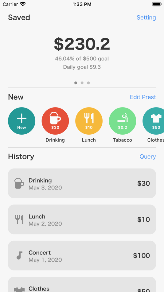 #1. Piggy Bank Note (iOS) 由: Kenshiro Kokado