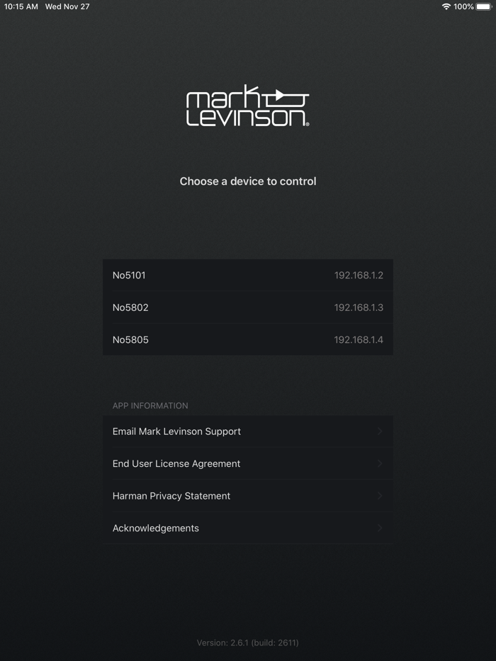 Mark Levinson 5Kontrol