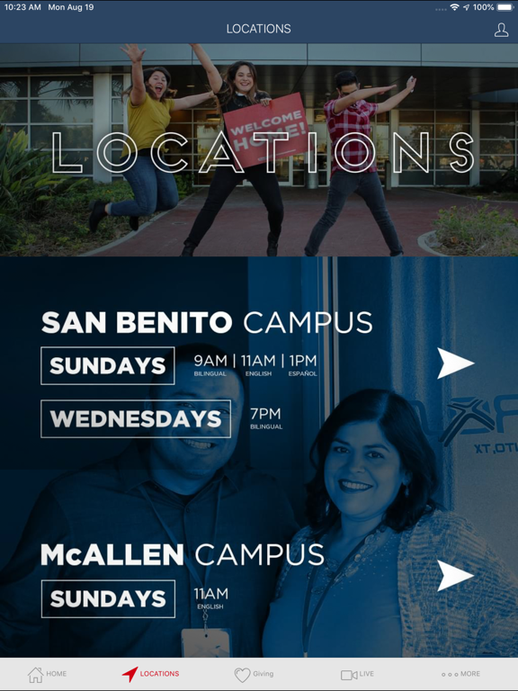 Cross Church RGV iPad screenshot 2 - Lifestyle app