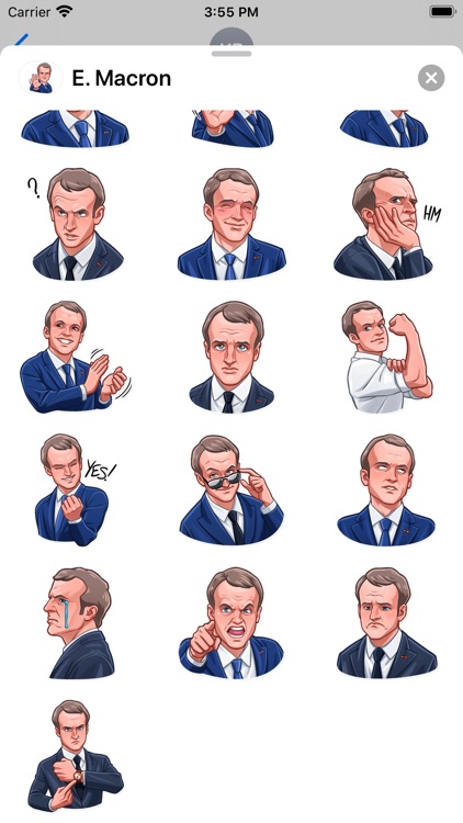 E. Macron Stickers