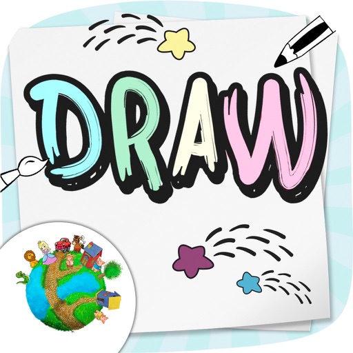 Нарисовать, красить и раскрашивать свой рисунок для дошкольников