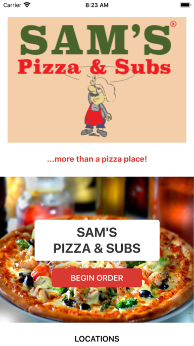 Sam's Pizza & Subs Screenshot