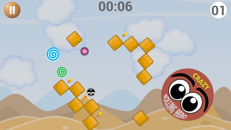 #5. Crazy Rolling Hero (iOS) 由: Macrobian Games