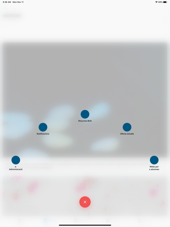 appUA, Universitat d'Alacant iPad screenshot 5 - Education app