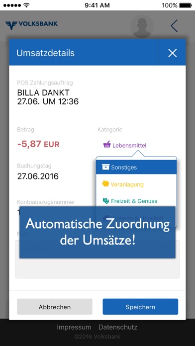 Volksbank Quick Screenshot