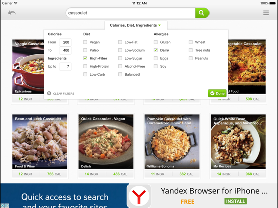 Screenshot #5 pour Vegetarian Recipes & Nutrition