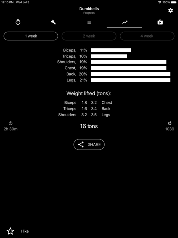 Dumbbell Home Workout screenshot 3