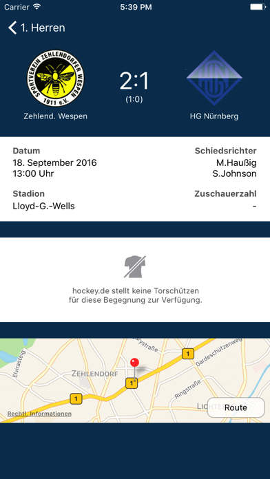 Wespen Hockey Screenshot
