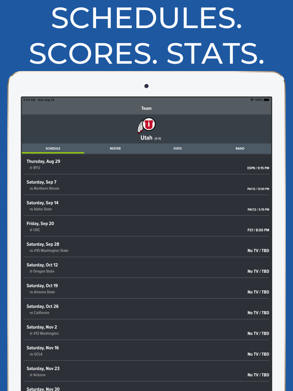 Utah Football Schedules App Price Drops