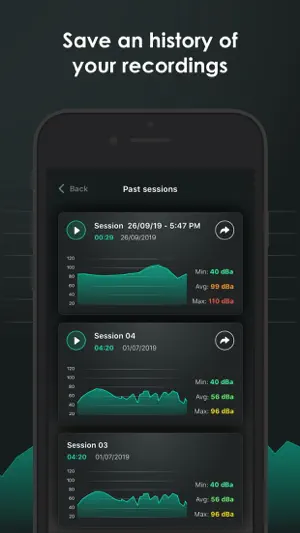 Decibel - sound level meter screenshot 3