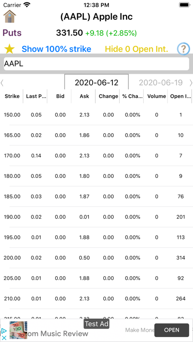 Option Explorer Screenshot