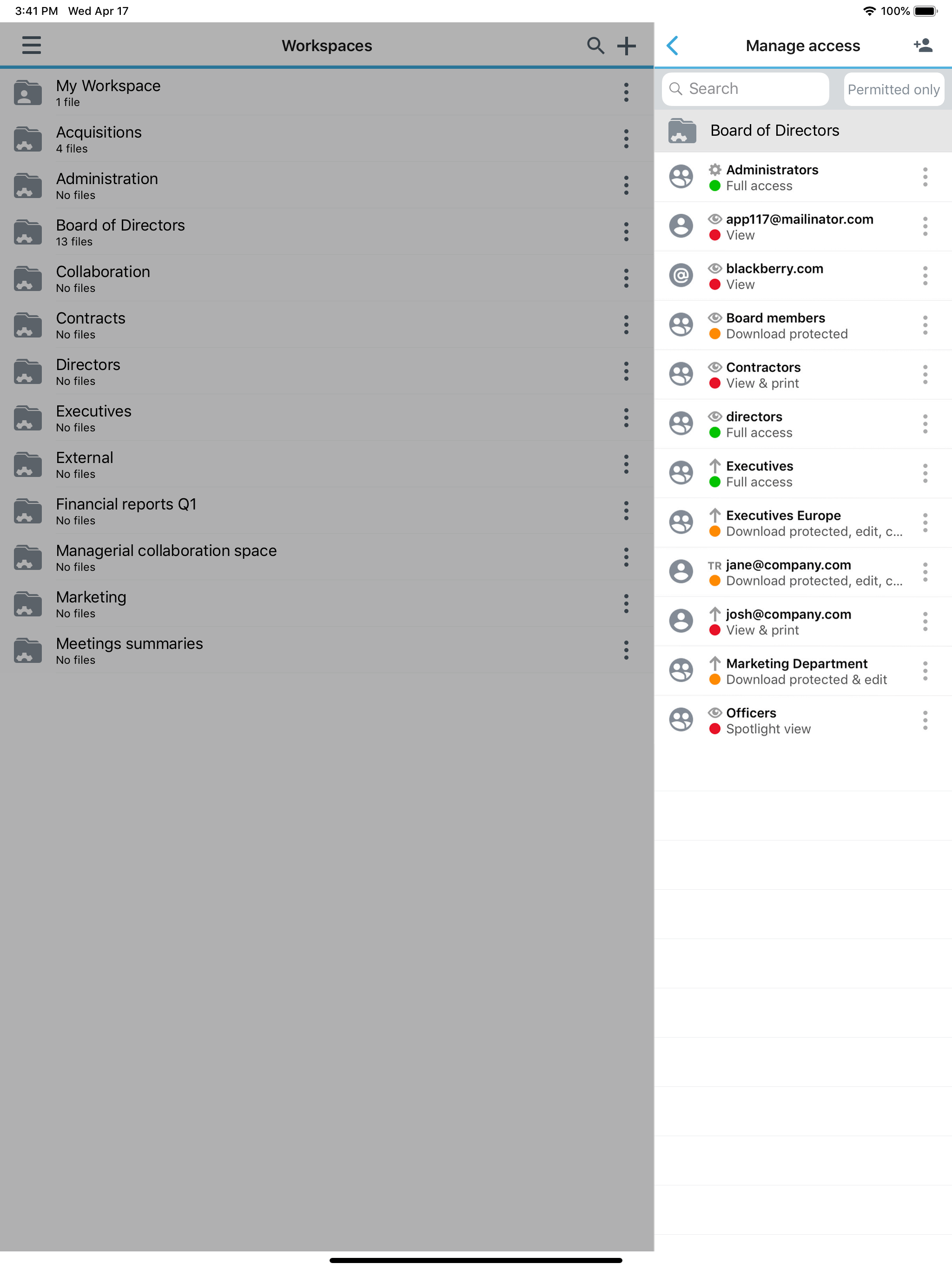 BlackBerry Workspaces