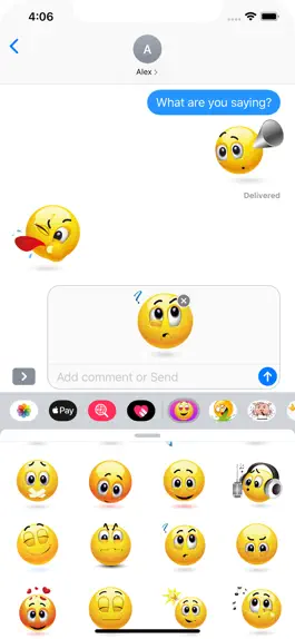 Game screenshot 3D Emoji Stickers for iMessage mod apk
