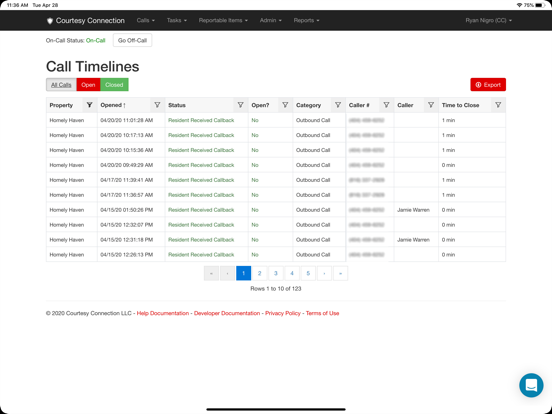 Courtesy Connection iPad screenshot 1 - Business app