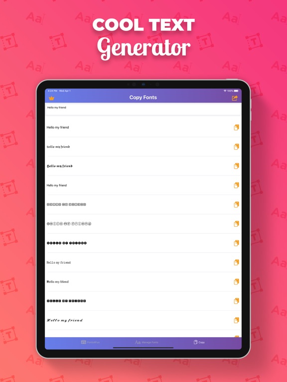 Screenshot #5 pour Fonts4Fun