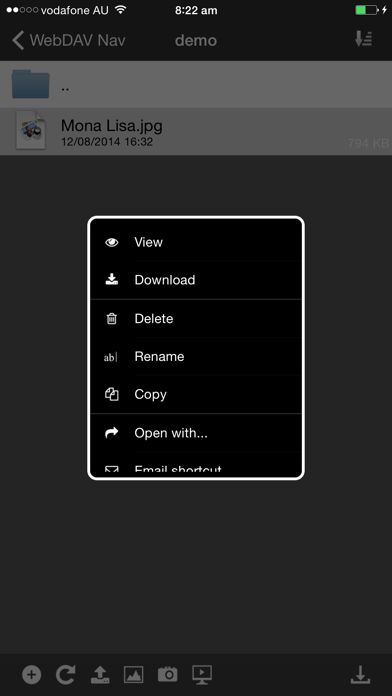 Screenshot #3 pour WebDAV Navigator