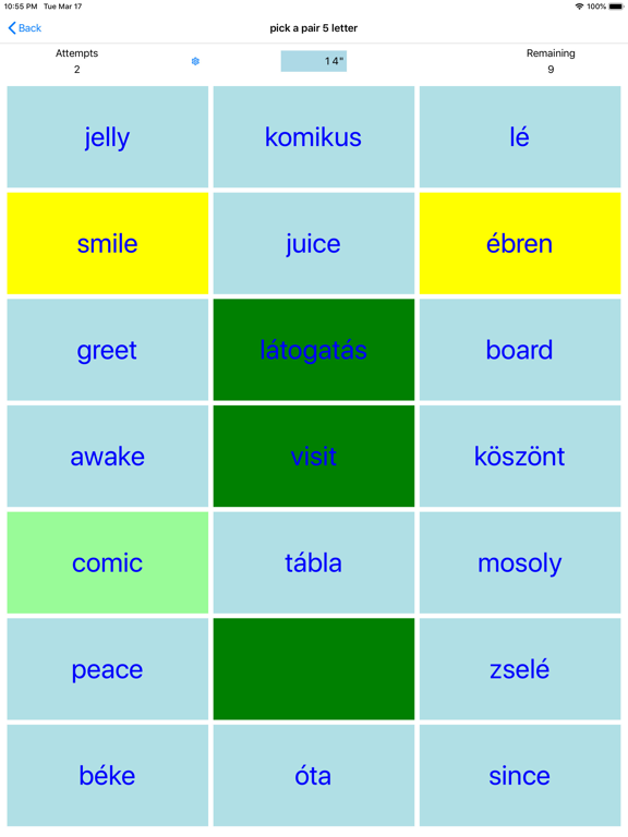 Screenshot #6 pour PickAPair Hungarian - English