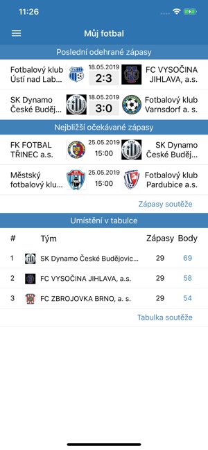 Můj fotbal(圖1)-速報App